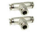 Numatics 3/8" Ptc X Brass/nickel Union Tee Fittings - 2 Pack. Fixed Price $28.80.