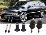 Air Suspension Kit Front Shockwaves Rear Bag, Brackets 2000-2006 Chevrolet Tahoe. Fixed Price $2057.90.