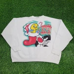 Vintage Looney-tunes Christmas Sweatshirt Women 3XL 28X26 Tweety. Fixed Price $30.88.