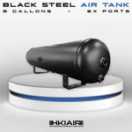 5 Gallons - 6 Ports Air Tank Steel Black Ride Suspension. Fixed Price $149.95.