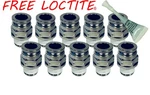 Push To Connect Fitting For 3/8" Npt 1/2" Od Air Line 10 Pack W/ Free Loctite. Fixed Price $84.90.