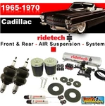 Ridetech Front & Rear Air Suspension Sys, 1965-1970 Cadillac, Compressor, A6. Fixed Price $4060.00.