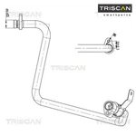 High/low-pressure Line, Air Conditioning Triscan 9010 10036. Fixed Price $133.56.