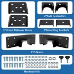 6" Rear Axle Lowering Notch & Flip Kit For Chevy Silverado Sierra Pickup 99-06. Fixed Price $61.20.