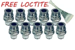 Push To Connect Fitting For 1/4" Npt 3/8" Od Air Line 10 Pack W/ Free Loctite. Fixed Price $50.90.